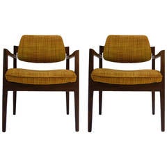 Pair of Teak Jens Risom Chairs