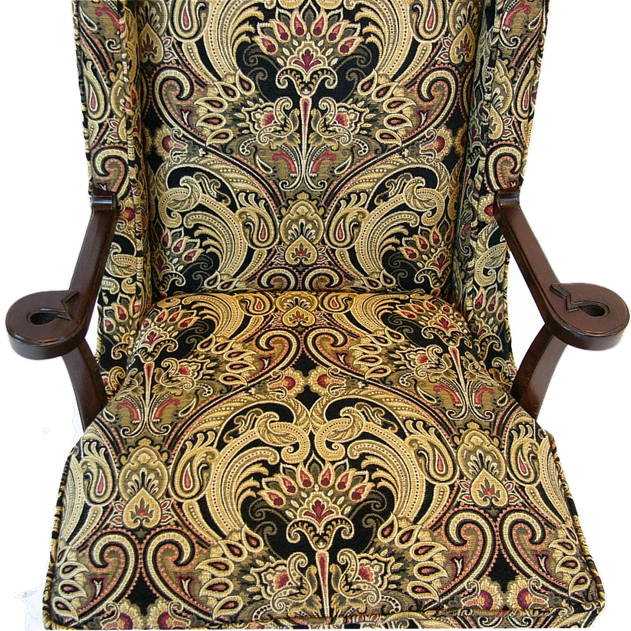 Hollywood Regency Pair of Tommi Parzinger Chairs with Tapestry Upholstery for Charak