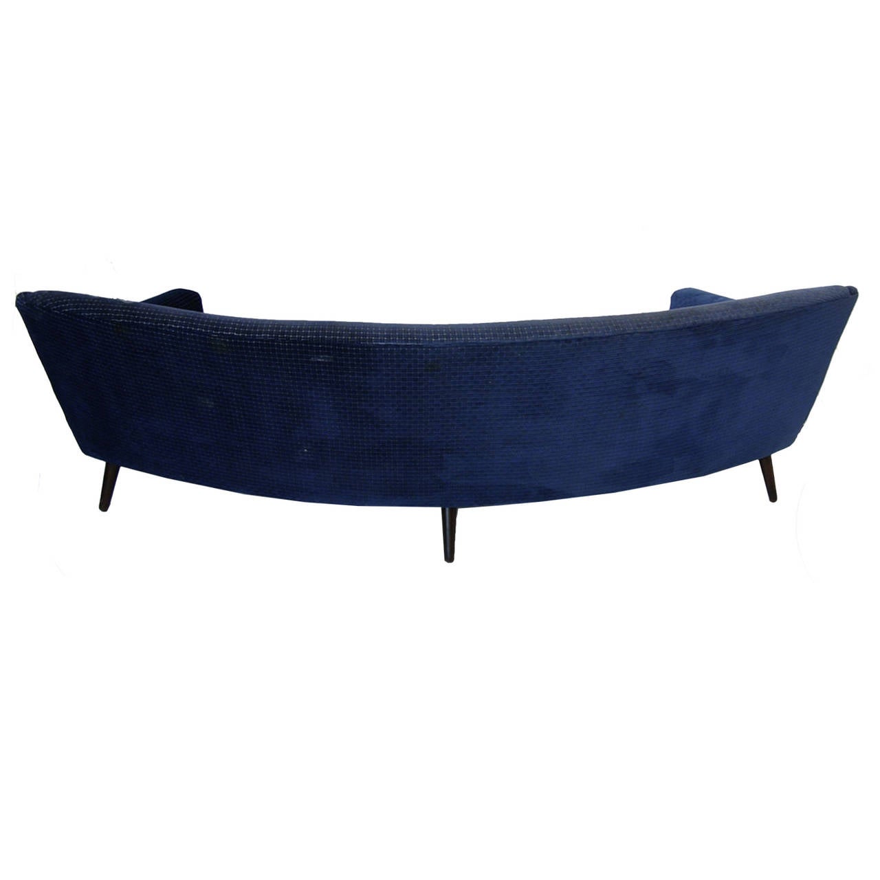 Scandinavian Modern Rare Kurt Ostervig for Henry Rolschau Mobler Curved Sofa