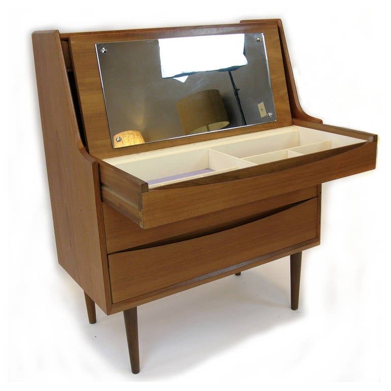 Mid-20th Century Arne Vodder Secretary or Vanity Desk