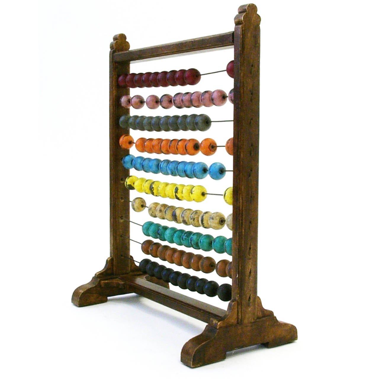 Schoolhouse Early American Colorful Primitive Abacus