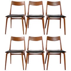 Set of 6 Erik Christensen Boomerang chairs