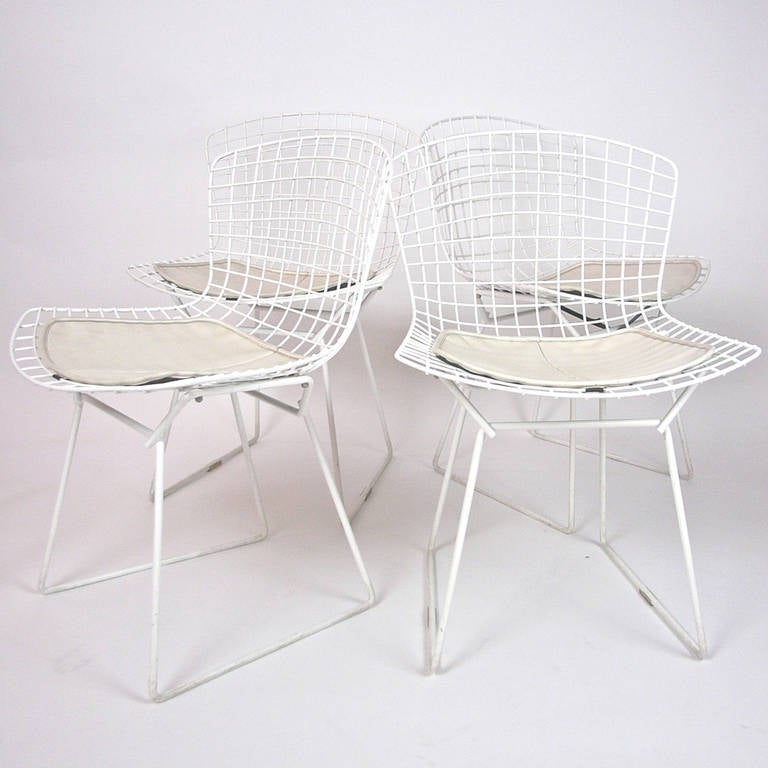 Set of Four Harry Bertoia for Knoll Chairs