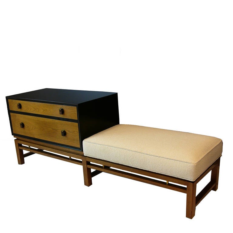 Edward Wormley for Dunbar Bench with Reversible Cabinet