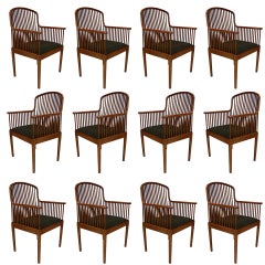 Stunning Davis Allen for Knoll "Exeter" Spindle Dining or Office Chairs