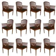 Stunning Davis Allen for Knoll "Exeter" Spindle Dining or Office Chairs