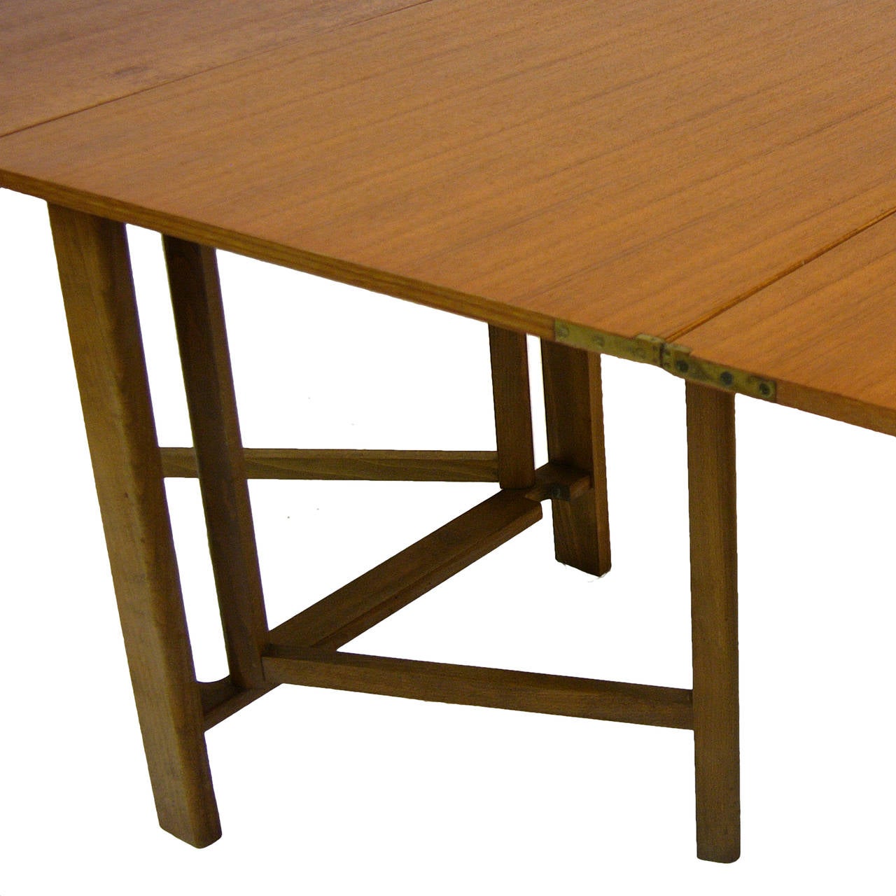 Bruno Mathsson  Style Maria Drop Leaf Dining Table In Good Condition In Hudson, NY
