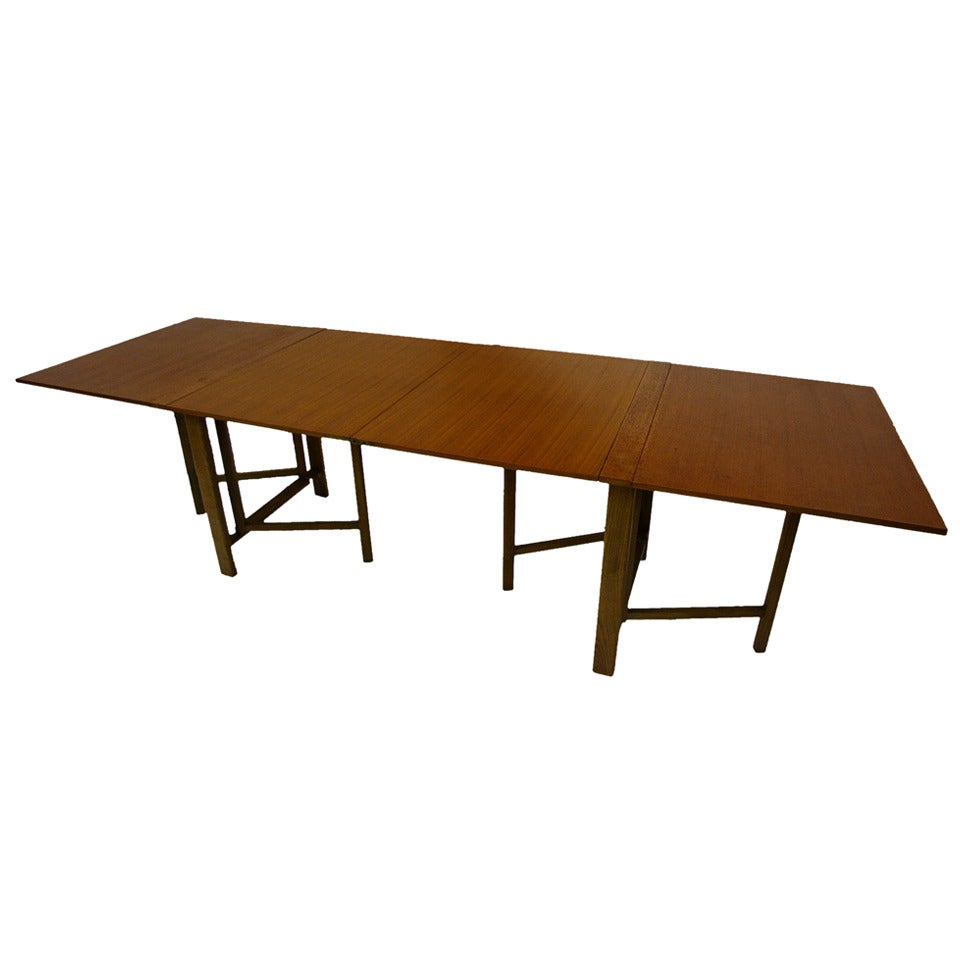 Bruno Mathsson  Style Maria Drop Leaf Dining Table