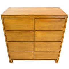 Russel Wright for Conant Ball Tall Eight Drawer Dresser