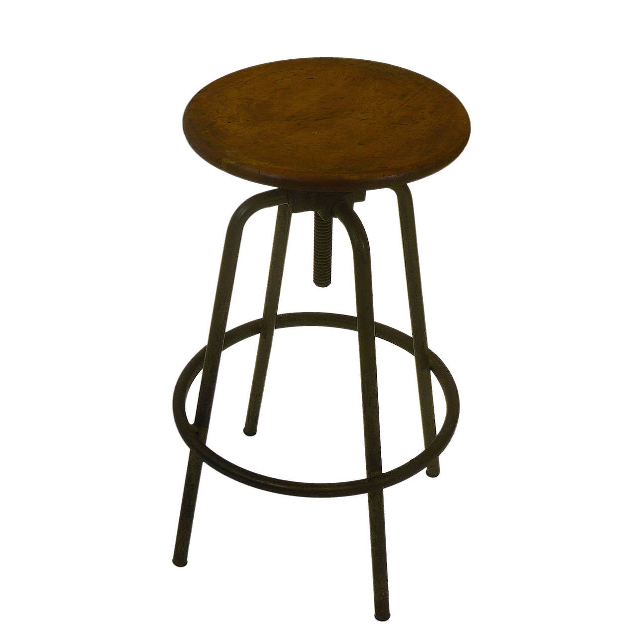 Early industrial architects stool that adjusts from 27.5