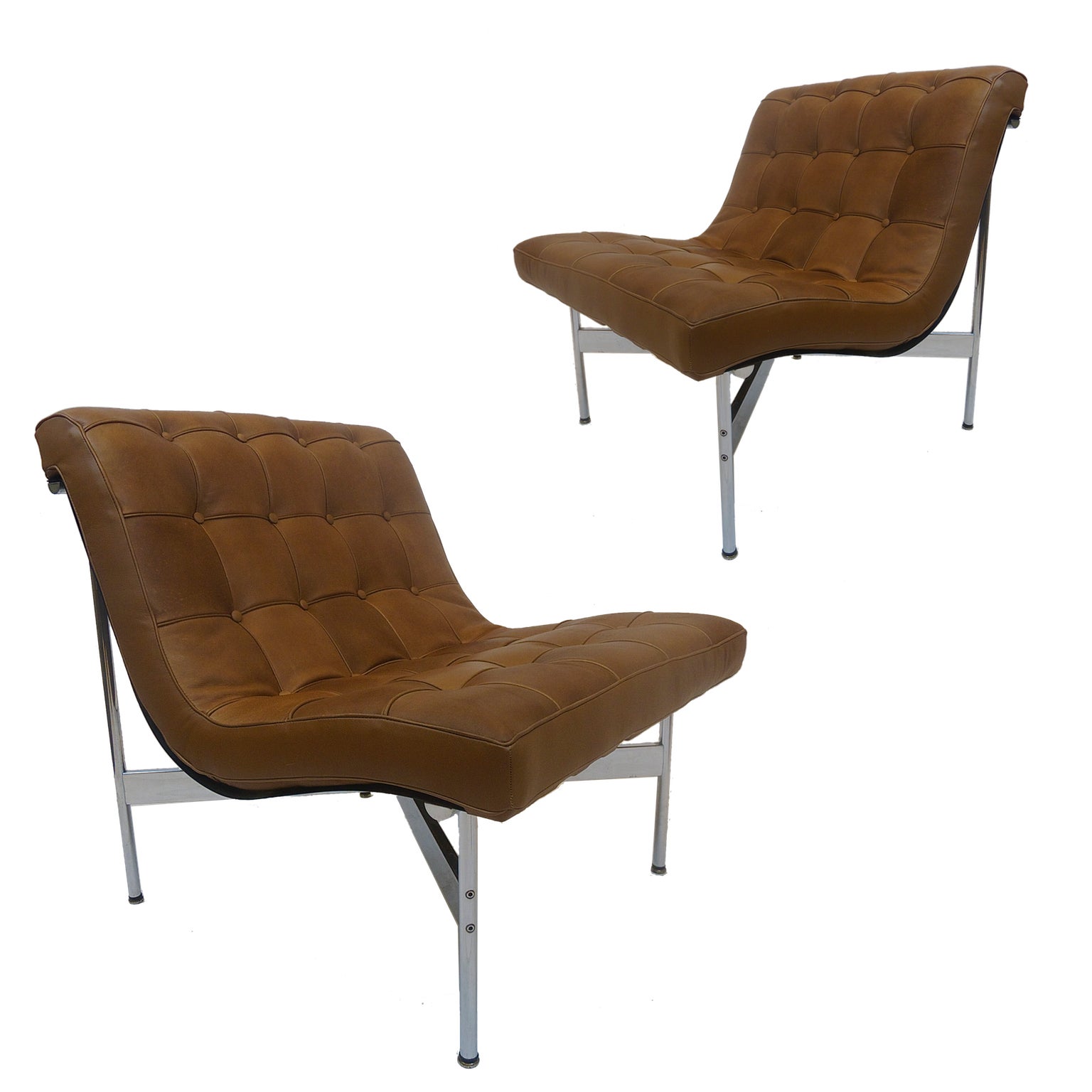 Pair of "New York" Chairs by Katavolos, Littell and Kelley for Laverne Intl