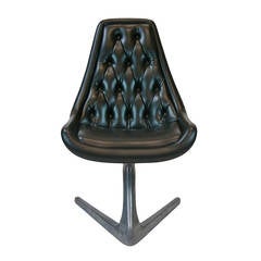 Vintage Chromcraft Sculpta 'Star Trek' Unicorn Swivel Chair