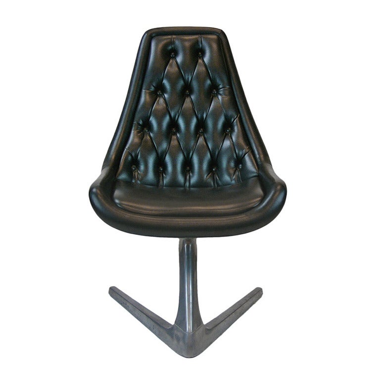 Chromcraft Sculpta 'Star Trek' Unicorn Swivel Chair