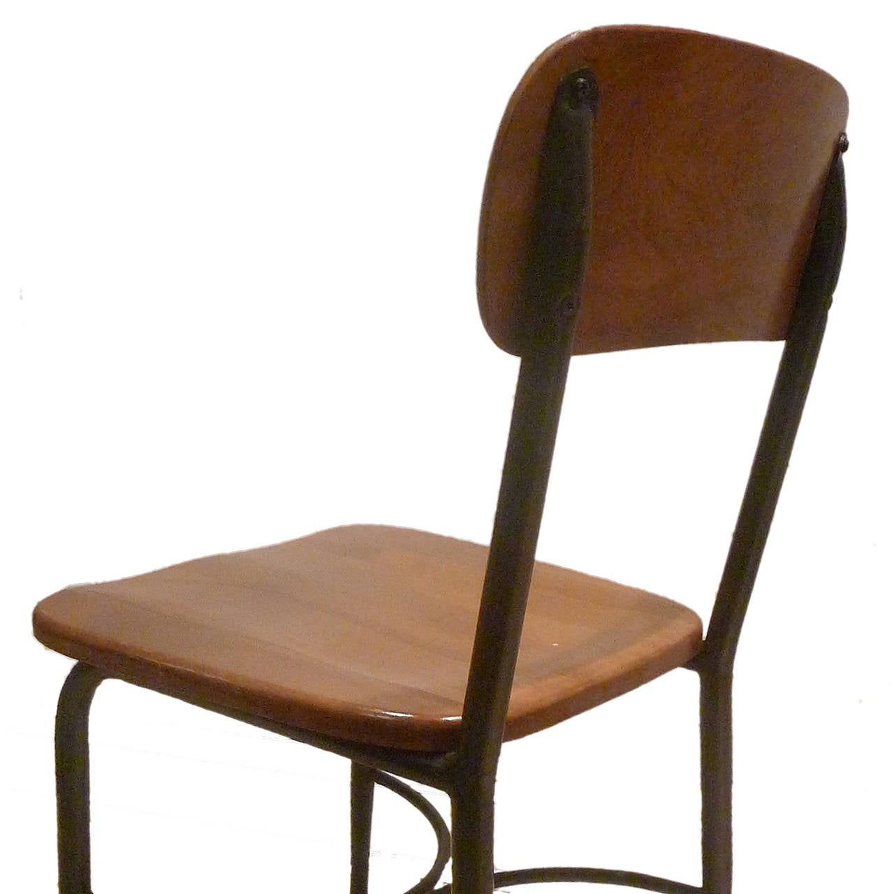 Industrial 8 Heywood Wakefield Adult Sized Vintage Metal and Maple School Chairs