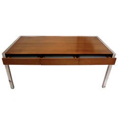 Large Executive Desk by Leon Rosen for Pace Collection Large Executive Desk by Leon Rosen for Pace Collection