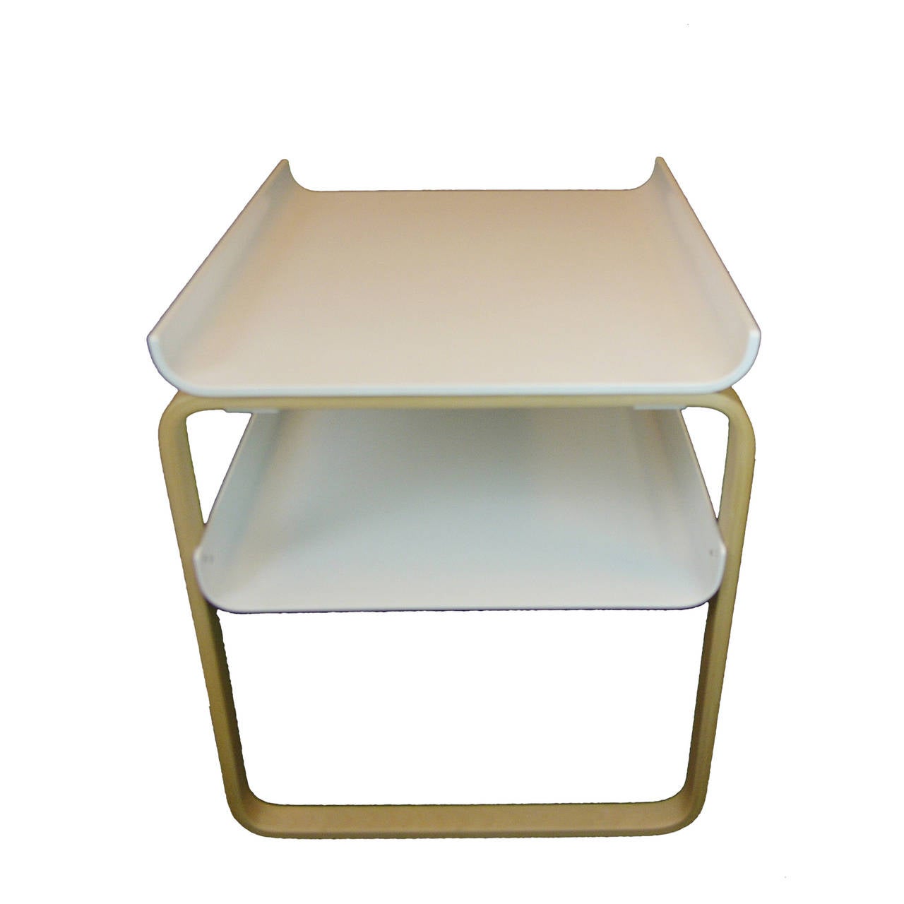 Alvar Aalto 915 Birch and Bent Plywood Side Table 1