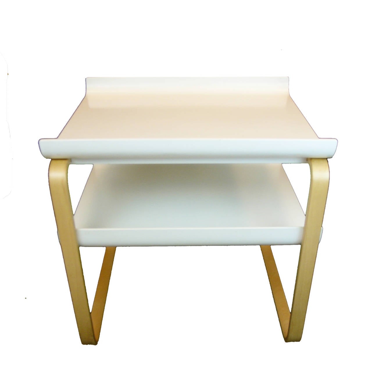 Alvar Aalto 915 Birch and Bent Plywood Side Table 2
