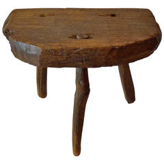 Antique French 19th Century Milking Stool
