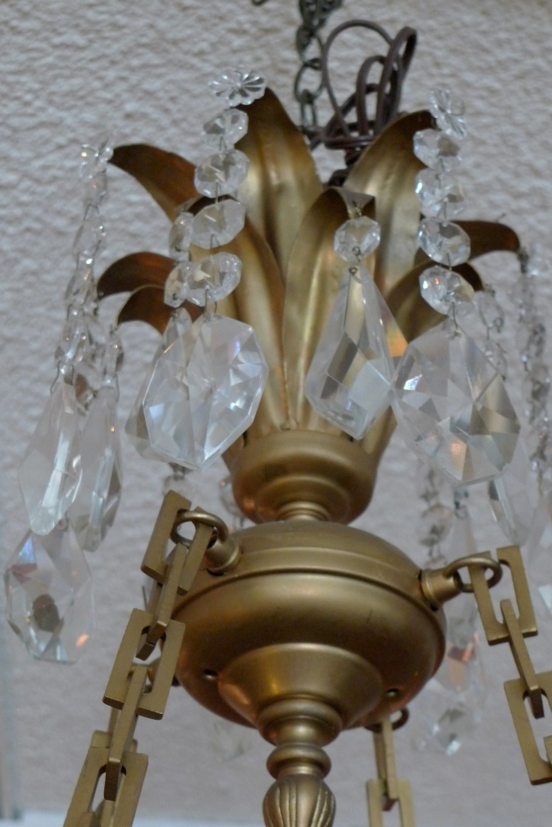 Mid-20th Century French 1950s Bell Jar Chandelier