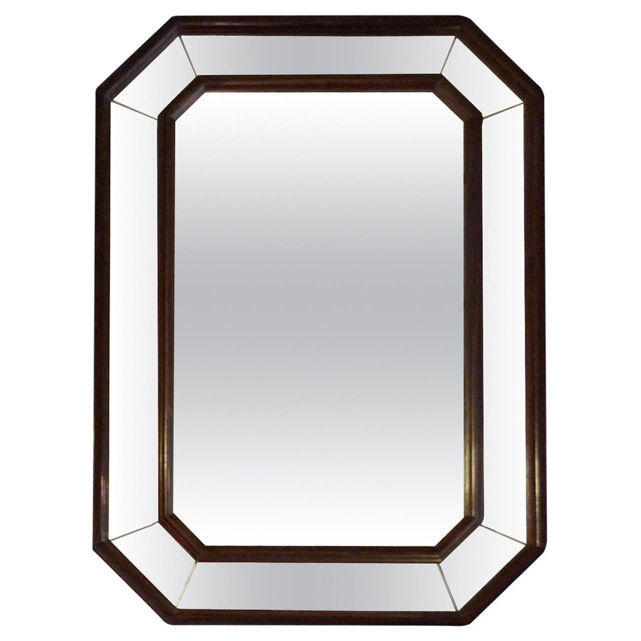 French Art Deco Wood Frame Mirror with Original Glass at 1stDibs art