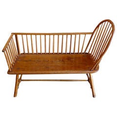 American 19th Century All Wood Bench