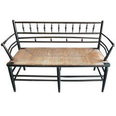 Vintage English 1950s Small Bench