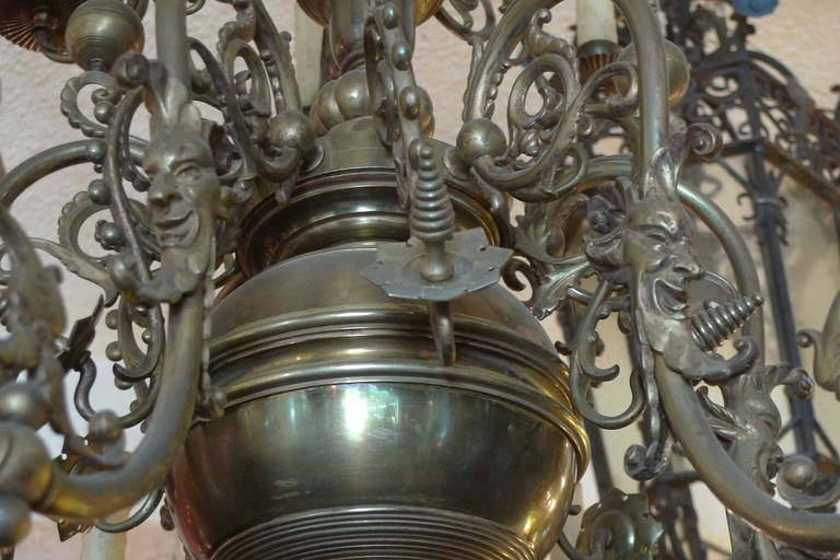 Swedish French 19th Century Two-Tier Chandelier