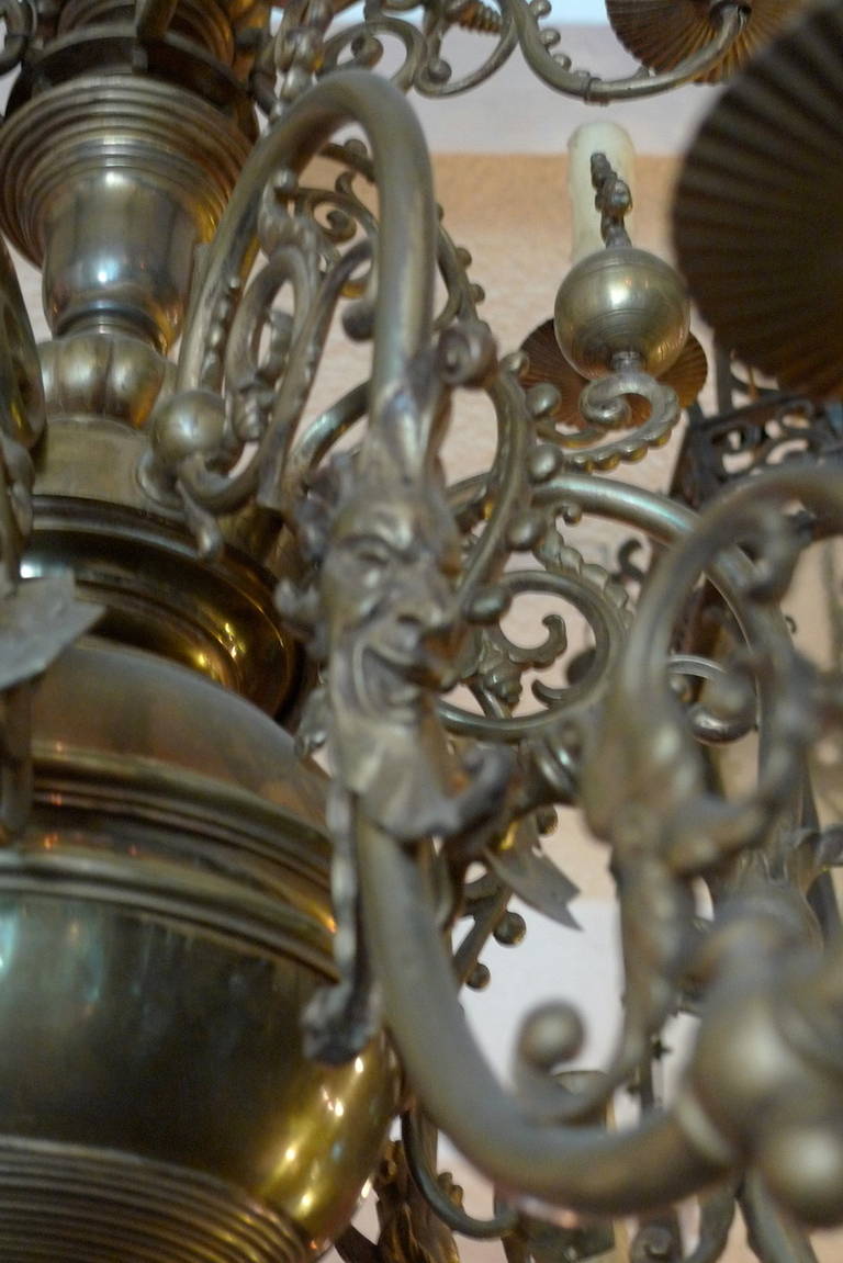French 19th Century Two-Tier Chandelier In Good Condition In Santa Monica, CA