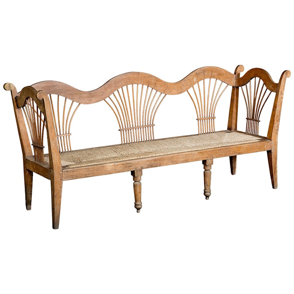 French 19th Century Provençe Bench