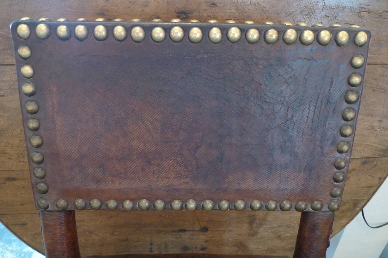 2 Spanish xviii side chairs. 5