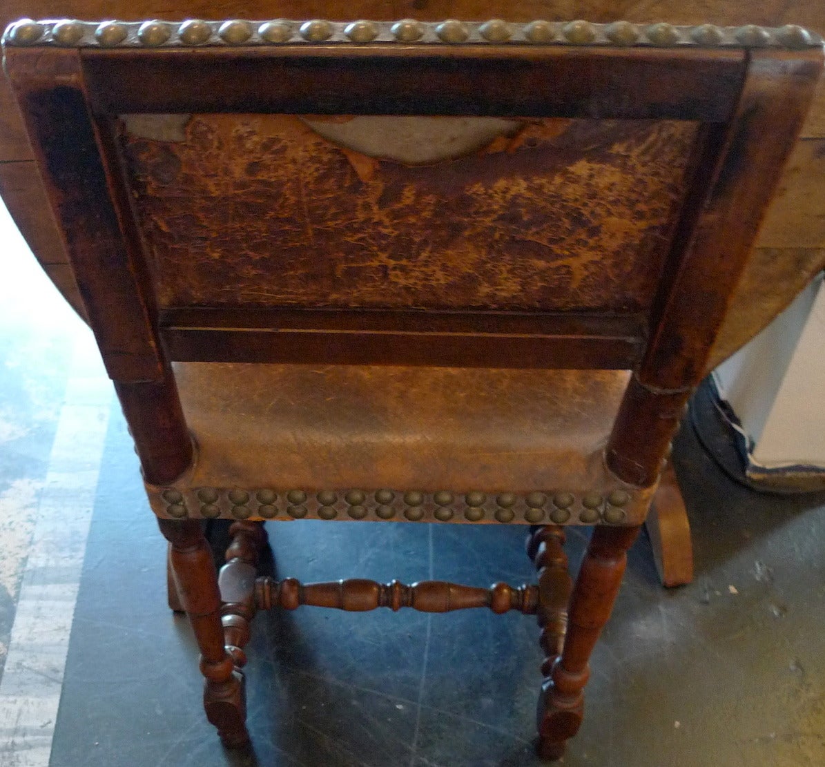 2 Spanish xviii side chairs. 3