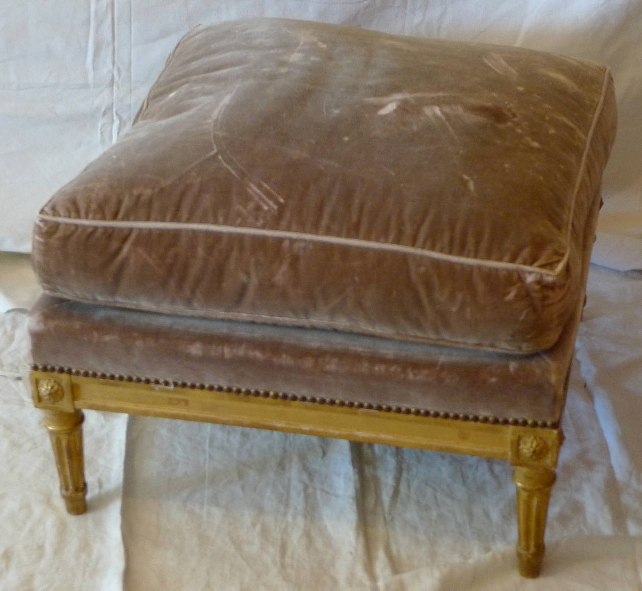 French 19th century ottoman.