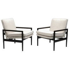Early Thayer Coggin Milo Baughman, Pair of Lounge Chairs