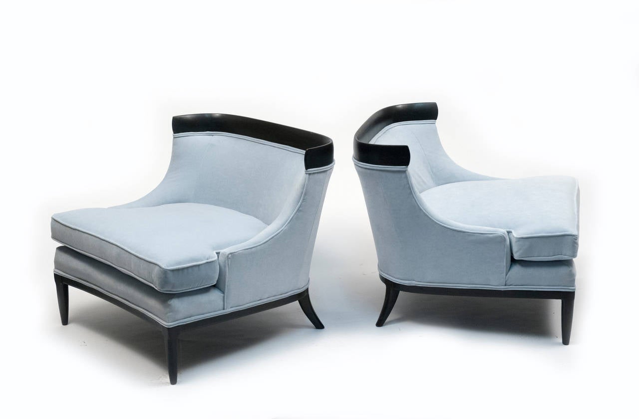 Mid-Century Modern Pair of Tomlinson Sophisticate Lounge Chairs