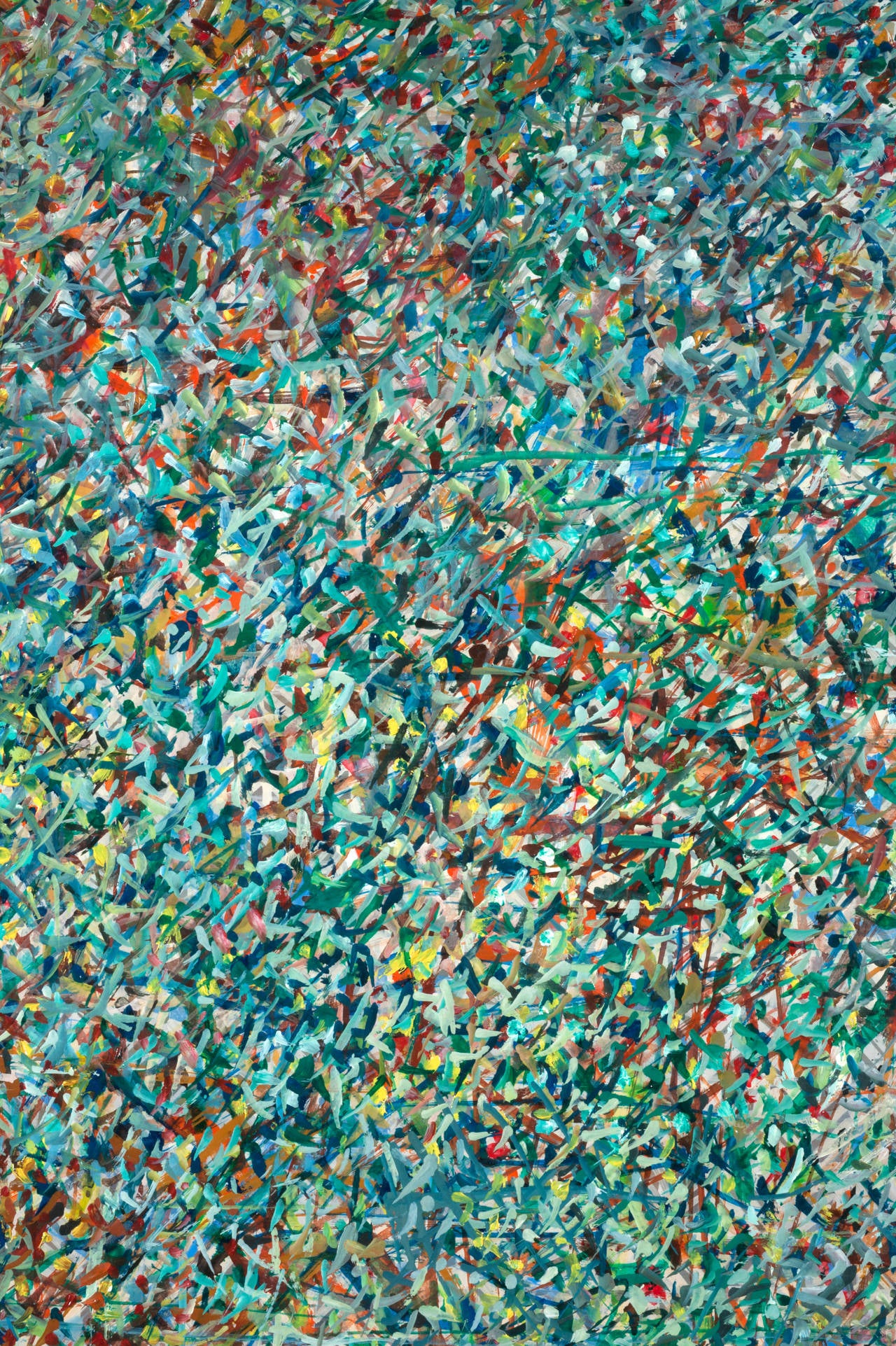Moderne Peinture  l'huile sur toile de Christian Gardair, 1985