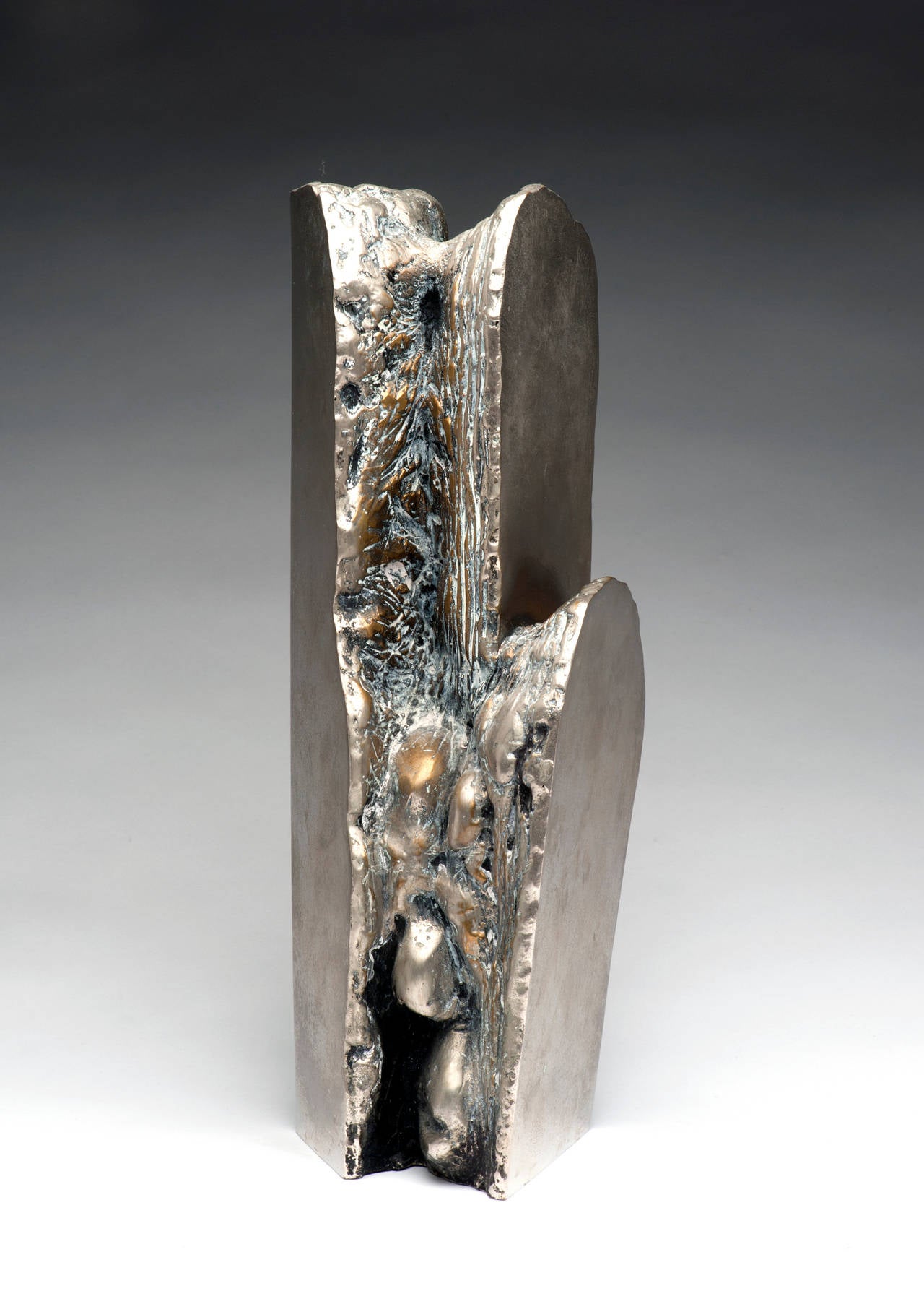 Chilean RaúL Valdivieso Bronze Abstract Sculpture