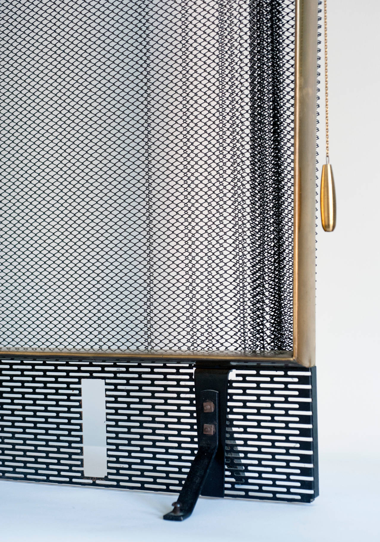 Fireplace Screen and Andirons by Donald Deskey for Bennett 3