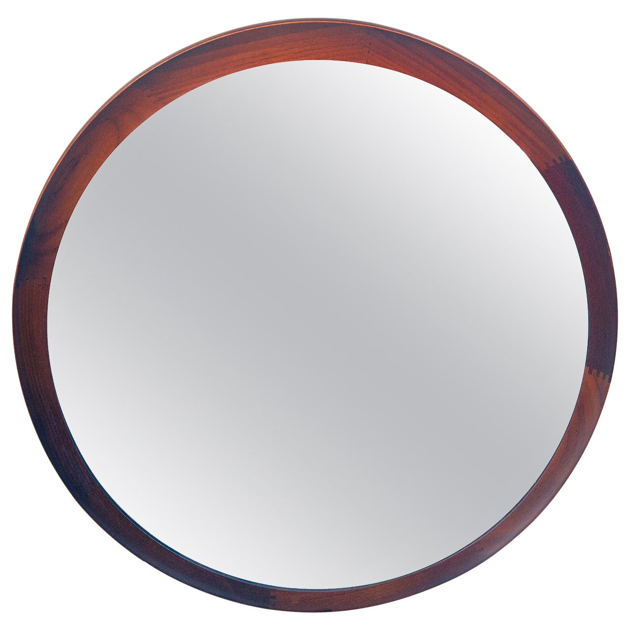 Danish Modern Round Mirror by TH. Poss
 EFTF, Copenhagen