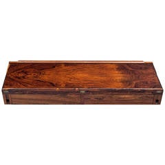 Rosewood Wall-Mounted Console Desk by Arne Hovmand-Olsen