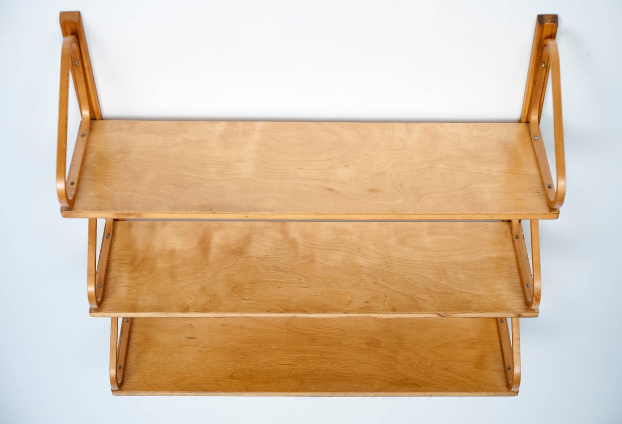 Birch Alvar Aalto Wall-Mounted Shelves