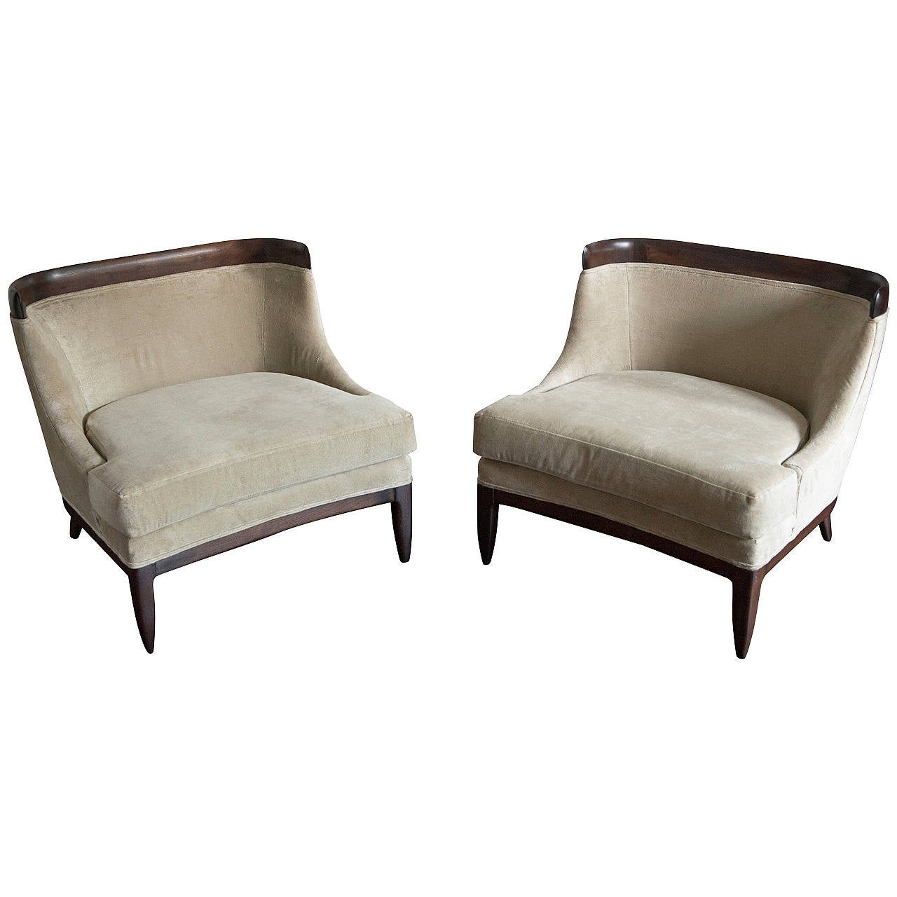 Pair Of Tomlinson Sophisticate Lounge Chairs At 1stdibs Pair Of Tomlinson Sophisticate Lounge Chairs For