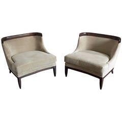 Paar Tomlinson Sophisticate Lounge Chairs