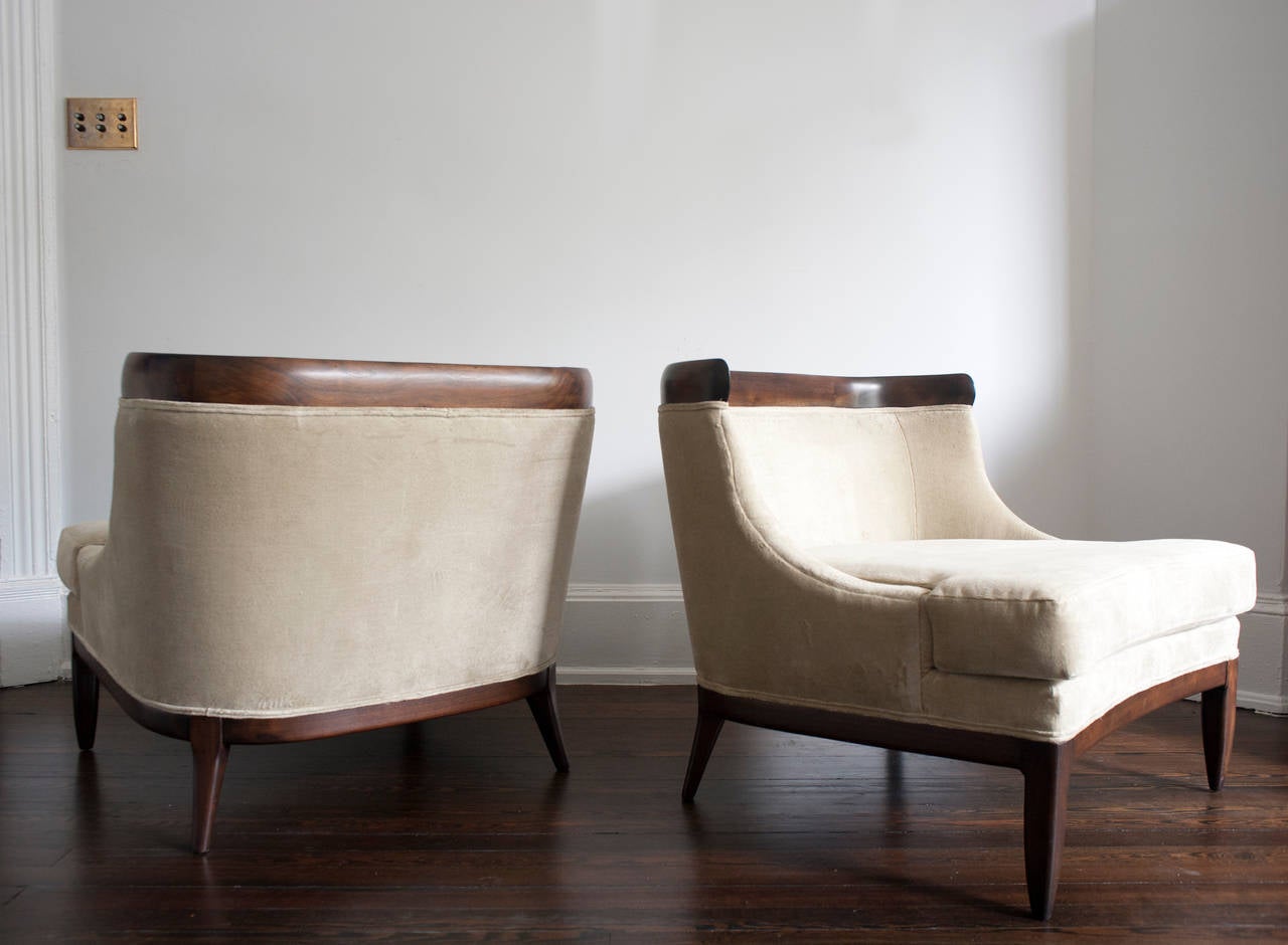 Mid-Century Modern Pair of Tomlinson Sophisticate Lounge Chairs
