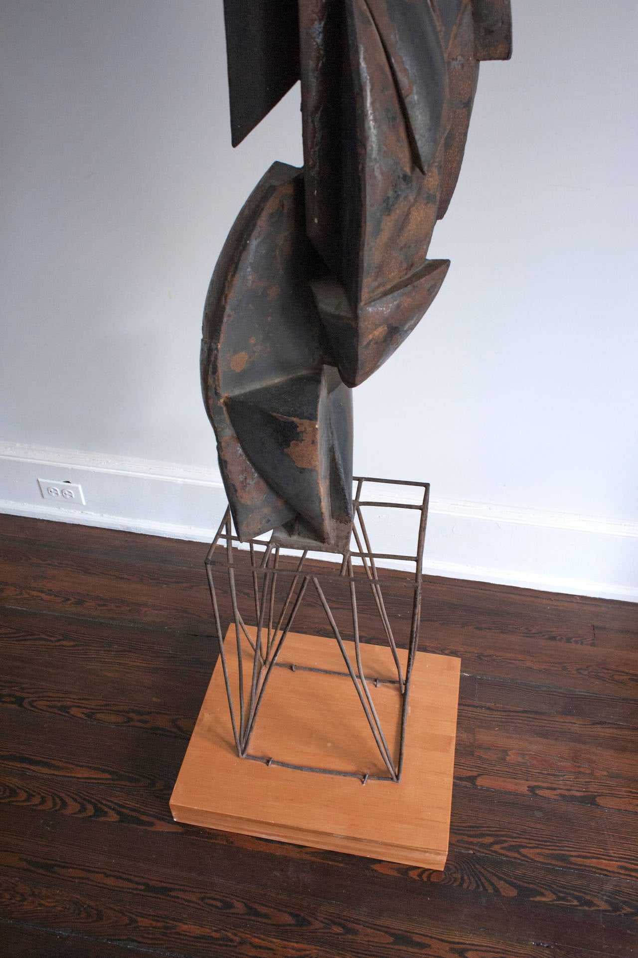 Cubist Modern Abstract Metal Sculpture, 1956 For Sale at 1stDibs ...