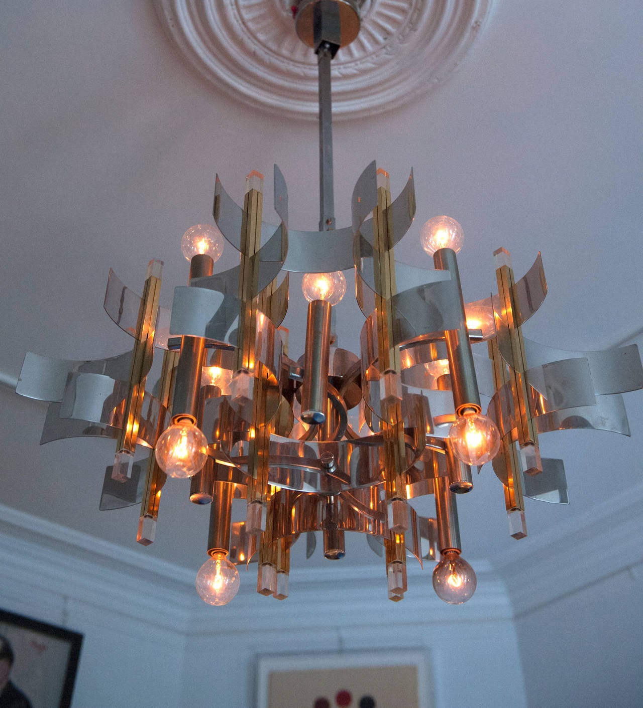 Italian Modern Chandelier by Gaetano Sciolari 2