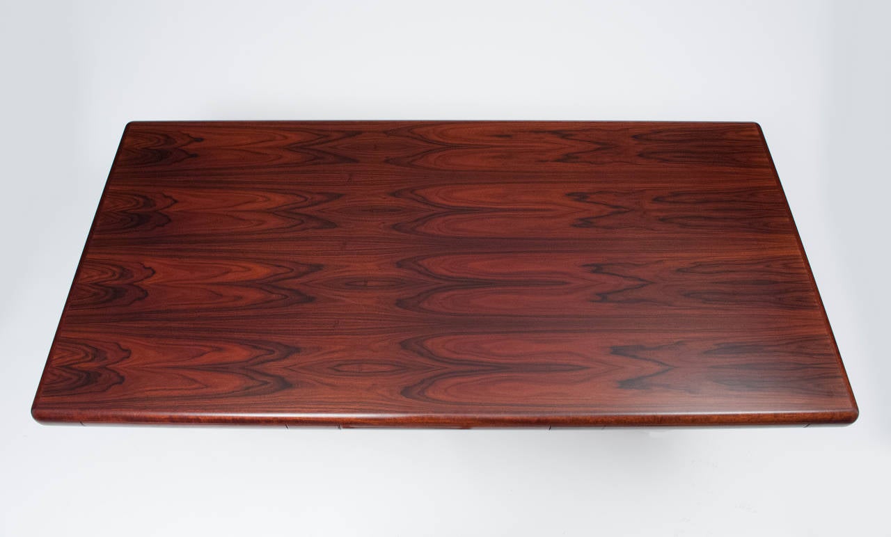 Executive Rosewood Desk by Dyrlund In Excellent Condition In Washington, DC
