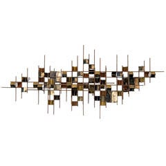 Curtis Jere:: sculpture murale moderne et abstraite