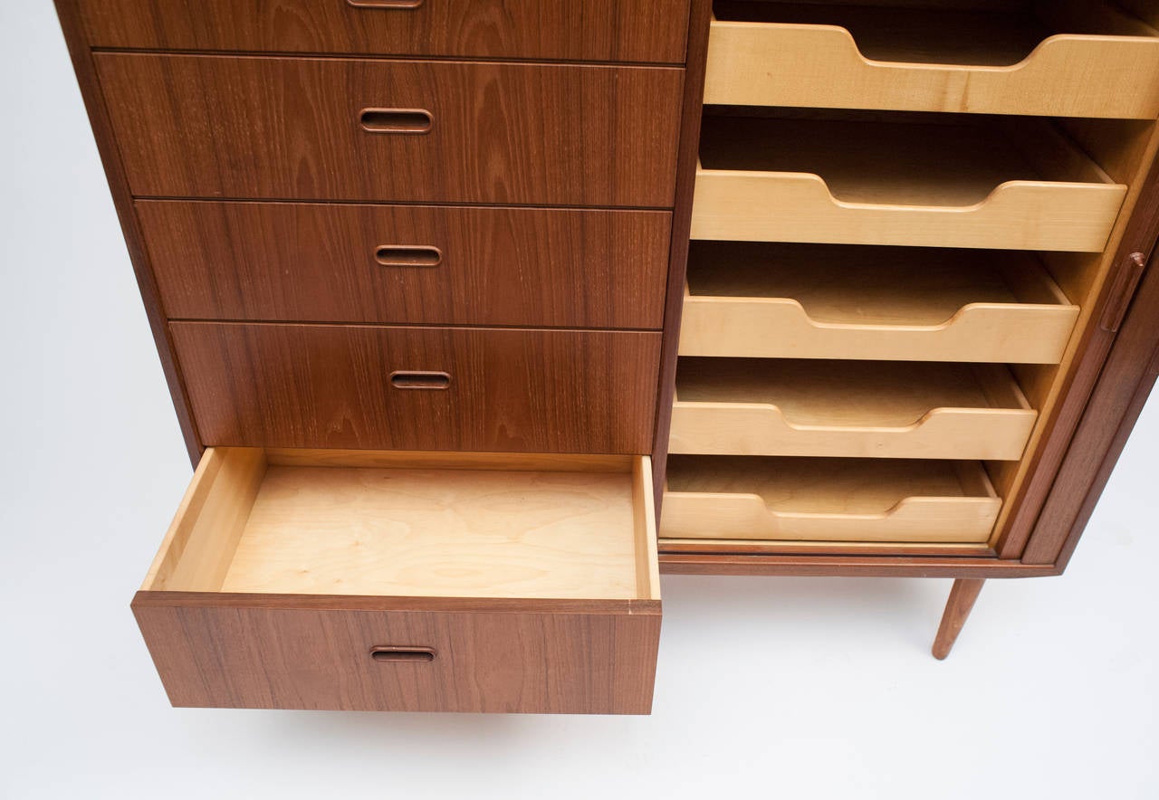 Late 20th Century Danish Modern Falster Tall Chest of Drawers Cabinet
