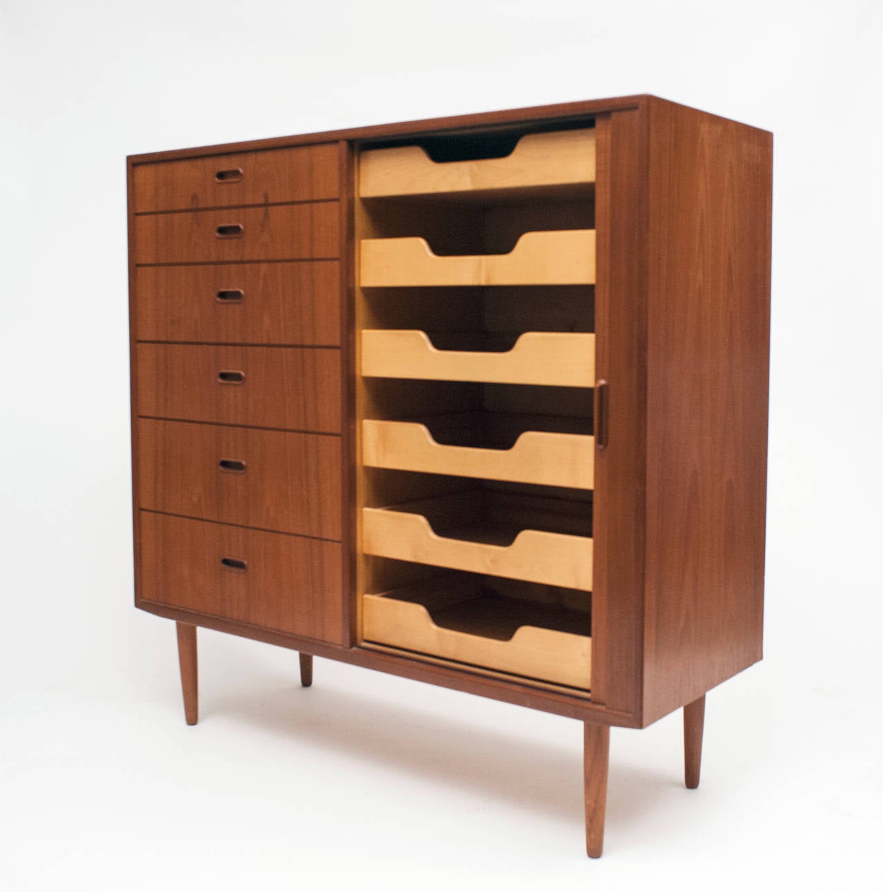 Danish Modern Falster Tall Chest of Drawers Cabinet 3