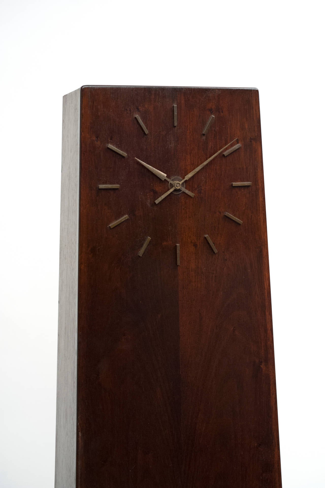 Danish Modern Rosewood Grandfather Clock with Hidden Bar In Excellent Condition In Washington, DC